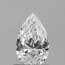 0.60 Carat D-VVS1 Pear Shaped Natural Diamond