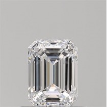 0.74 Carat D-VVS2 Emerald Cut Natural Diamond