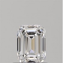 0.71 Carat D-IF Emerald Cut Natural Diamond