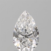 0.90 Carat D-VS1 Pear Shaped Natural Diamond