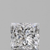 0.80 Carat E-VS1 Princess Cut Natural Diamond