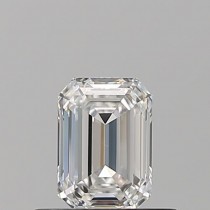 0.57 Carat F-IF Emerald Cut Natural Diamond