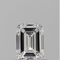 0.74 Carat D-VVS1 Emerald Cut Natural Diamond