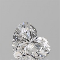 0.82 Carat E-SI1 Heart Shaped Natural Diamond