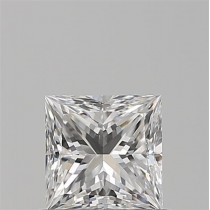 0.81 Carat E-VS1 Princess Cut Natural Diamond
