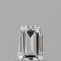 0.60 Carat D-VS2 Emerald Cut Natural Diamond