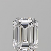 0.71 Carat D-IF Emerald Cut Natural Diamond