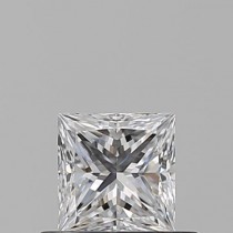 0.50 Carat D-IF Princess Cut Natural Diamond