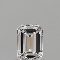 0.54 Carat D-VVS1 Emerald Cut Natural Diamond