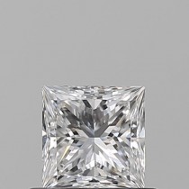 0.60 Carat D-SI1 Princess Cut Natural Diamond