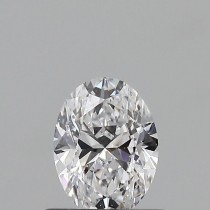 0.51 Carat D-SI1 Oval Natural Diamond