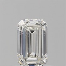 0.84 Carat H-SI2 Emerald Cut Natural Diamond