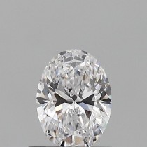 0.51 Carat D-SI1 Oval Natural Diamond