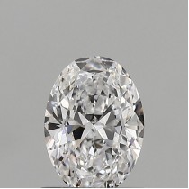 0.61 Carat D-VVS2 Oval Natural Diamond