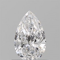 0.62 Carat D-VS1 Pear Shaped Natural Diamond
