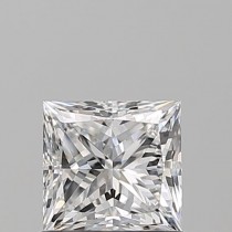 0.81 Carat E-VS1 Princess Cut Natural Diamond