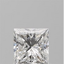 0.81 Carat E-VS2 Princess Cut Natural Diamond