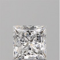 0.91 Carat E-VS1 Princess Cut Natural Diamond