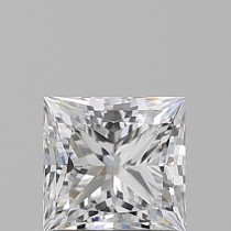 0.90 Carat E-VS1 Princess Cut Natural Diamond