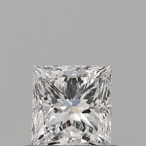 0.60 Carat D-VS2 Princess Cut Natural Diamond