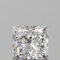 0.81 Carat E-VS2 Princess Cut Natural Diamond