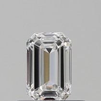 0.60 Carat E-VVS2 Emerald Cut Natural Diamond
