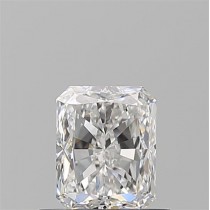 0.72 Carat D-VVS2 Radiant Cut Natural Diamond