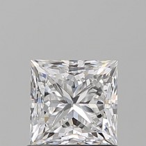 0.90 Carat D-VS1 Princess Cut Natural Diamond