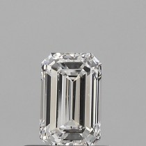 0.54 Carat F-VS1 Emerald Cut Natural Diamond