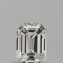 0.61 Carat E-VVS2 Emerald Cut Natural Diamond