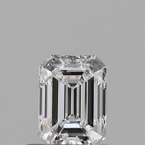 0.57 Carat D-VS1 Emerald Cut Natural Diamond