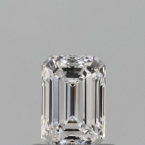 0.60 Carat F-VVS1 Emerald Cut Natural Diamond