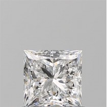 0.91 Carat E-SI1 Princess Cut Natural Diamond