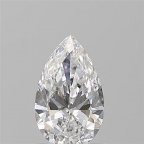 0.70 Carat D-SI1 Pear Shaped Natural Diamond