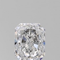 0.72 Carat D-VS1 Radiant Cut Natural Diamond