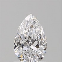 0.70 Carat D-SI1 Pear Shaped Natural Diamond