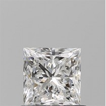 0.90 Carat F-SI1 Princess Cut Natural Diamond
