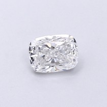 Lab Created 0.33 Carat D-VS2 Cushion Cut Diamond