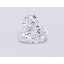 Lab Created 0.65 Carat D-VVS2 Heart Shaped Diamond