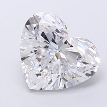 Lab Created 3.08 Carat D-VS1 Heart Shaped Diamond