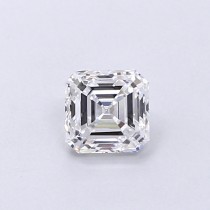 Lab Created 0.42 Carat D-VVS2 Asscher Cut Diamond