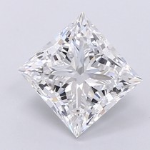 Lab Created 1.64 Carat D-VVS2 Princess Cut Diamond