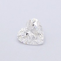 Lab Created 0.37 Carat D-VS1 Heart Shaped Diamond