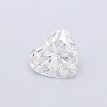 Lab Created 0.43 Carat D-VVS2 Heart Shaped Diamond