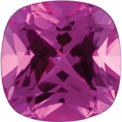 Cushion Shape Natural Pink Sapphire Gemstone 7mm (1.75ct)