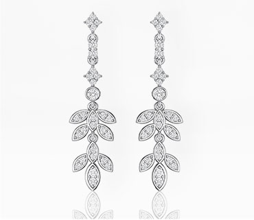 Diamond Drop Earrings