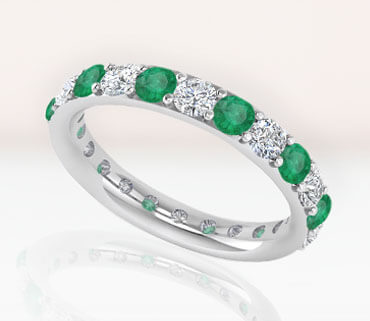 Gemstone Wedding Bands