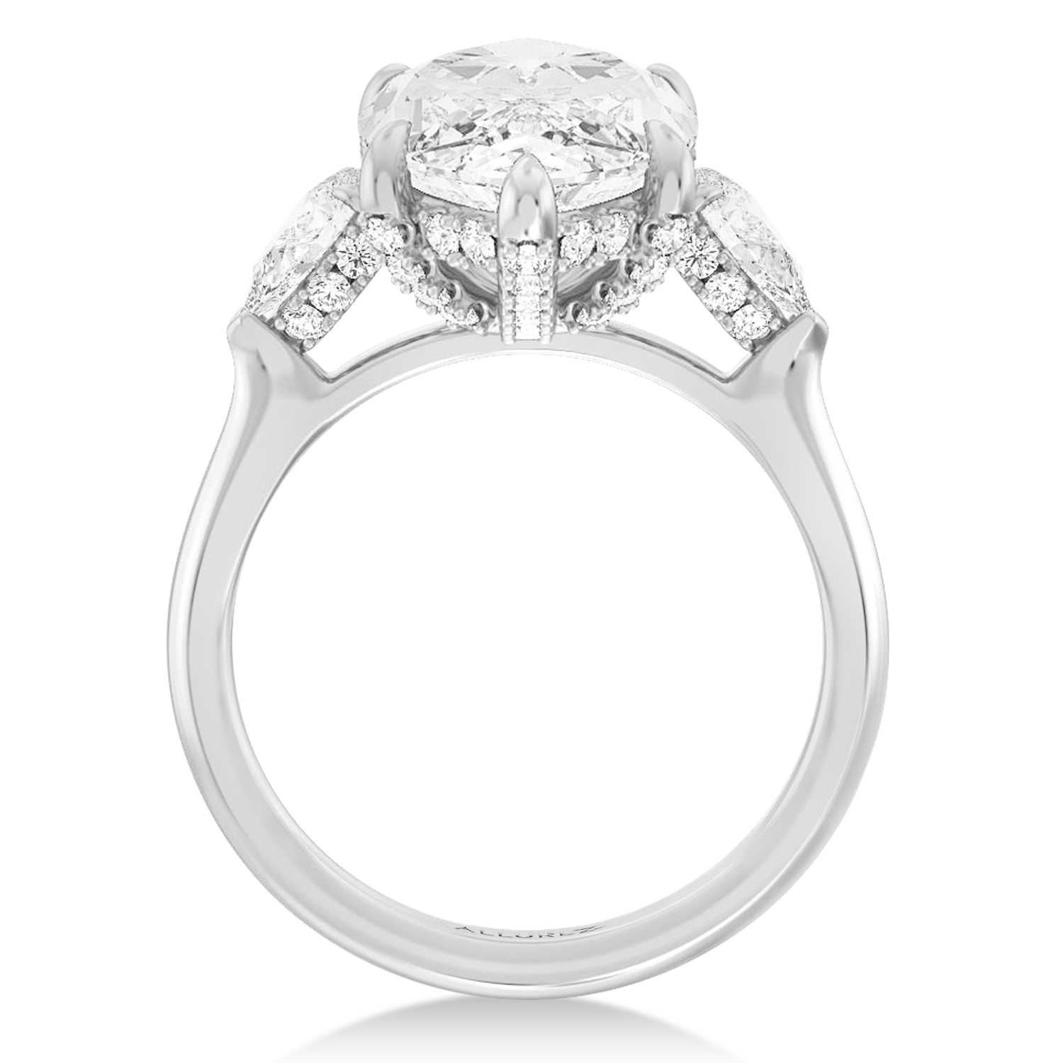 Marquise Lab Diamond Bridal Set Platinum (5.33ct)