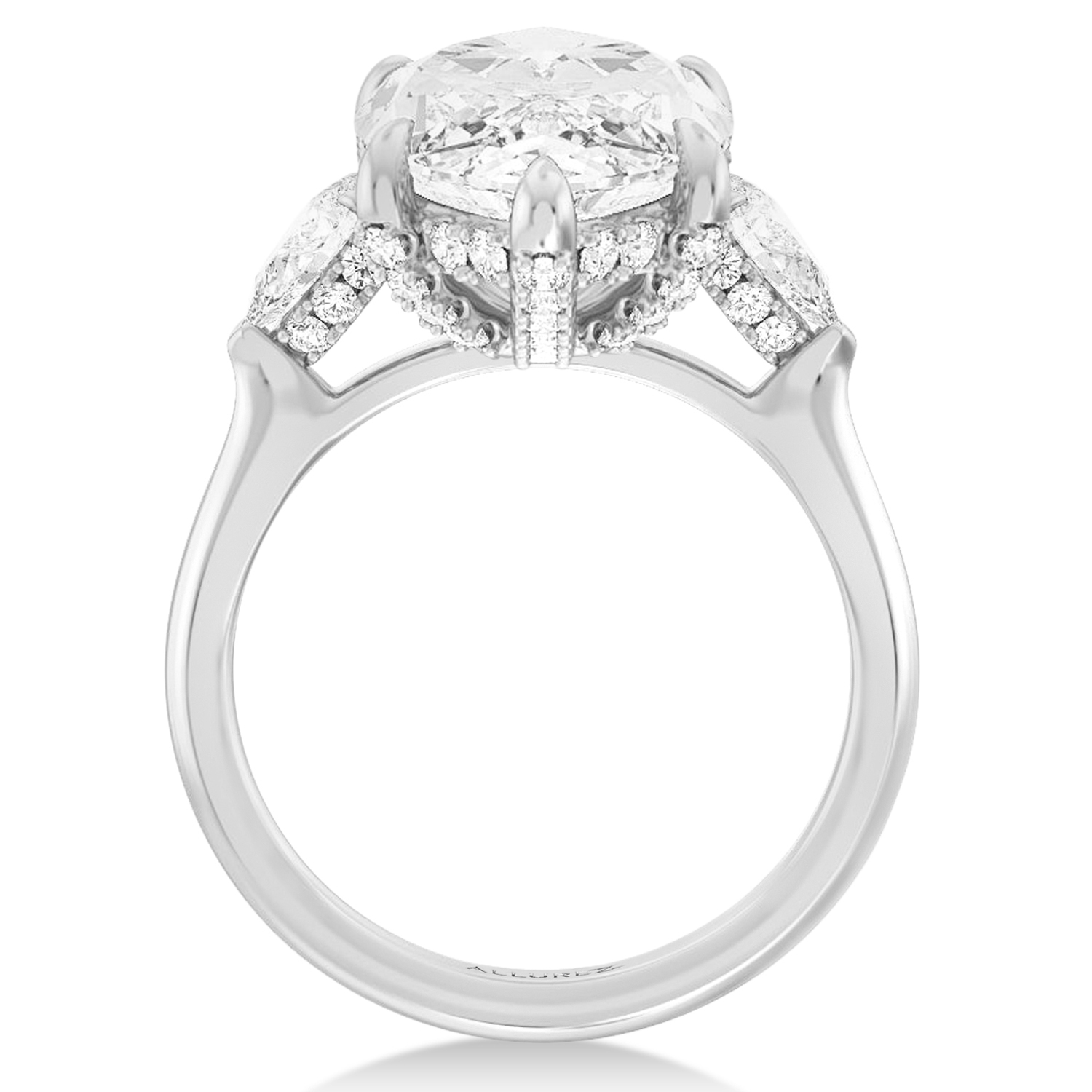Marquise Lab Diamond Bridal Set Platinum (8.33ct)