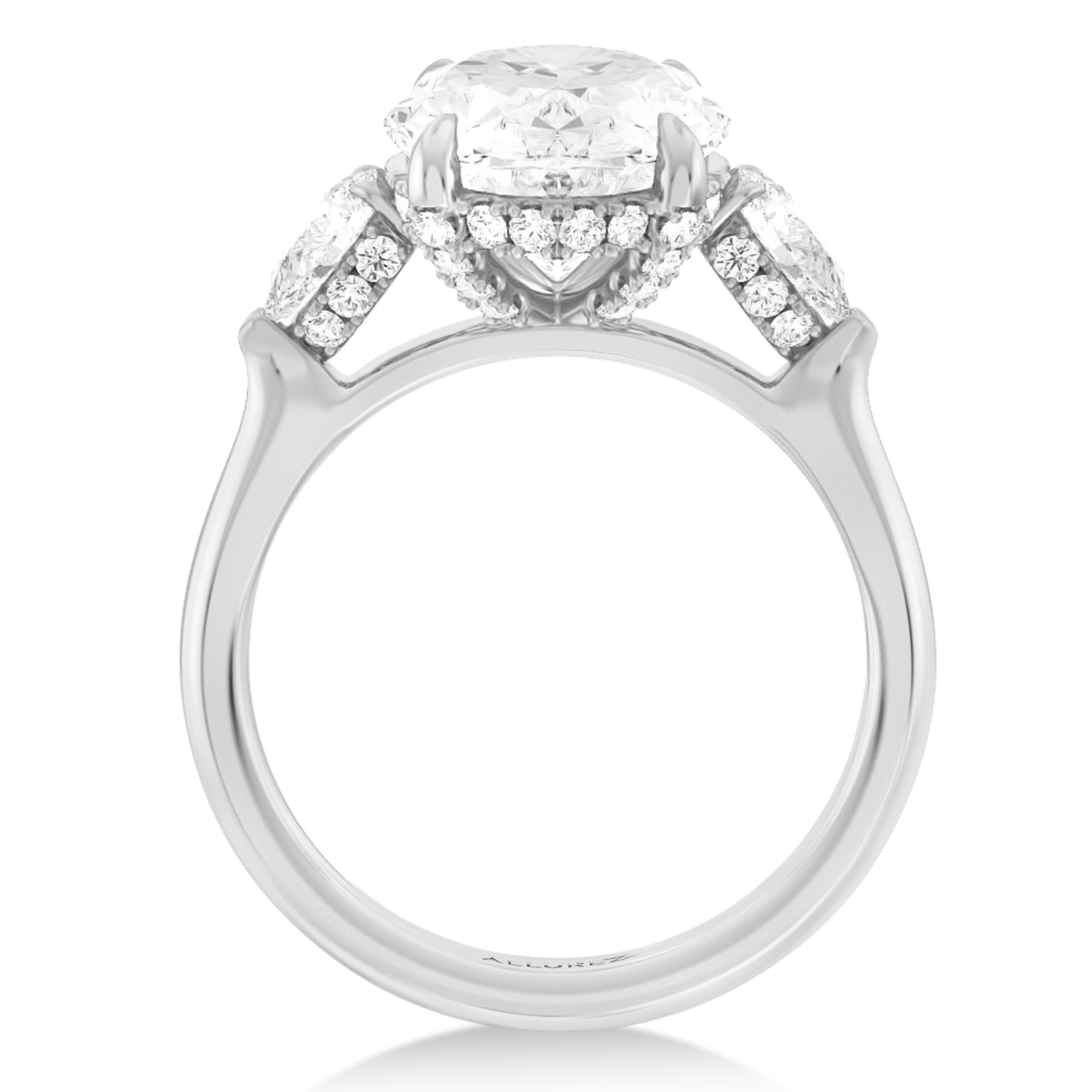 Oval Lab Diamond Bridal Set Platinum (5.33ct)